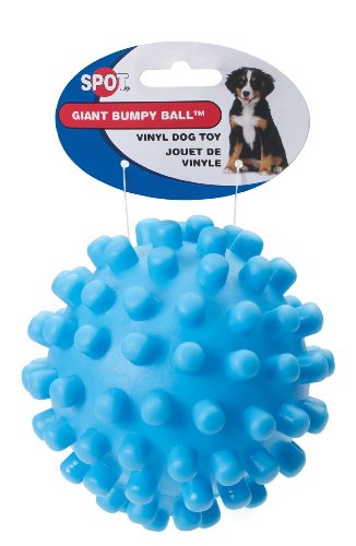 Ethical 5-Inch Vinyl Giant Squeaky Ball Dog Toy, Colors May Vary