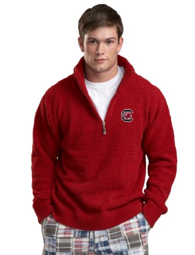 NCAA University of South Carolina Kashwere U Unisex Half Zip Pullover, Medium (40-42), Garnet On Sale