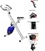 Magnetic X-Bike Folding Upright Exercise Bike the GYM MASTER HY5010 in BLUE