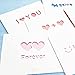 Love Cards, Love Greeting Cards Envelopes For Every Occasion, Holiday Personalized Blank Love Greeting Cards Set of 16 PCS/Set
