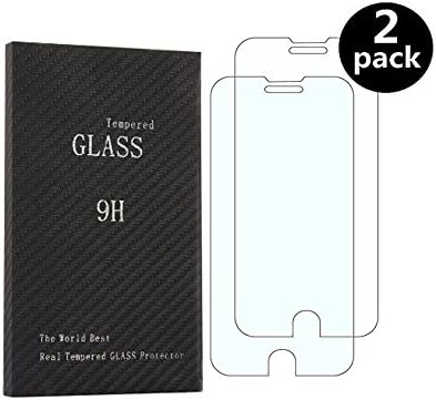 2 Pcs 4.7 Inch HD iPhone6 6S 7 Screen Protector Ballistic Tempered Glass Full Coverage Flat Screen Protector for iPhone6 6S 7 [9H Hardness] [Anti-Bubble] [Anti-Scratch]