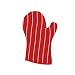 Rushbrookes Oven Gauntlet (Red with White Stripes)