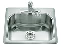 KOHLER K-3362-1-NA Staccato Single-Basin Self-Rimming Kitchen Sink