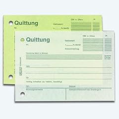 Herlitz Formularbuch Quittungsblock A6 VE=2x40 Blatt