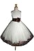 NEW Ivory/brown Flower Girl Pageant Easter Dress S...
