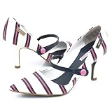 Sugar Princess Grace Preppy Stripe Pumps