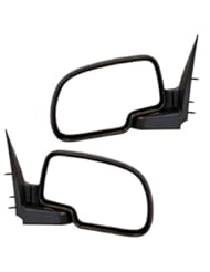 Automotive Parts and Accessories: 1999-2006 Chevrolet/Chevy Silverado 1500 2500 Pickup Truck, Suburban, Tahoe GMC Sierra, Yukon Manual Folding Black Textured Rear View Mirror Pair Set Left Driver AND Right Passenger Side (1999 99 2000 00 2001 01 2002 02 2003 03 2004 04 2005 05 2006 06) - Aftermarket Auto Parts