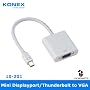 KONEX Thunderbolt Mini Displayport MDP to VGA fema&hellip by KONEX