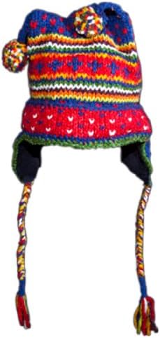 Wool/Cotton Children's Hat Nordic Blue Jester