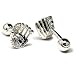 Silver Baseball Glove Cufflinks