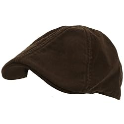 A-flex Summer Cotton 6 Panel Ivy Cabbie Hat Brown L/XL