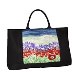EcoWeekenderToteBagwithPoppyPaintingbyArtistKiaraSausedo