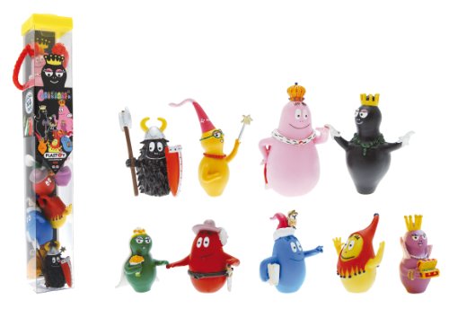 Plastoy - 70370 - Mini Figurines-Tubo Barbapapa Medieval 9 Figurines