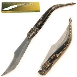 Old Style Spanish Folder Tactical Pocket Knife 9 inches long (fls)
