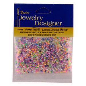 10/0 Seed Beads, Inside Color Luster, Multi, 