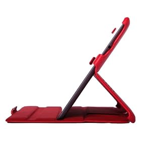 Poetic HardBack Protective Case for the Asus Transformer Prime TF201 with Built-in Folding Cover - Red