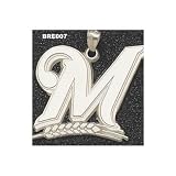Milwaukee Brewers M Giant Charm/Pendant -14K/10K, Stainless Steel or Gold Plated