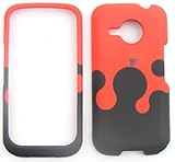 HTC Droid Eris ADR6200 Milk Drop, Red and Black Hard Case/Cover/Faceplate/S ....