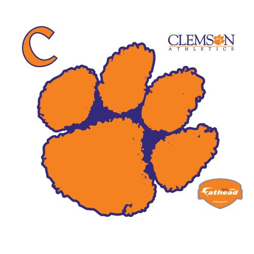 Fathead Clemson Tigers Logo Wall Decal