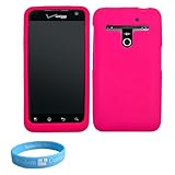 Protective Hot Pink Flexi Silicone Cover Skin Case for T-Mobile LG G2x Smar ....