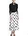 Jollychic Women's Black Dot Chiffon Maxi Full-length Skirt Big Hem Beach Dresses (top not included)