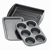 Chicago Metallic Non-Stick 4-Piece Toaster Oven Set