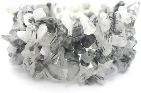 Tourmalinated Quartz Chunky Bracelet
