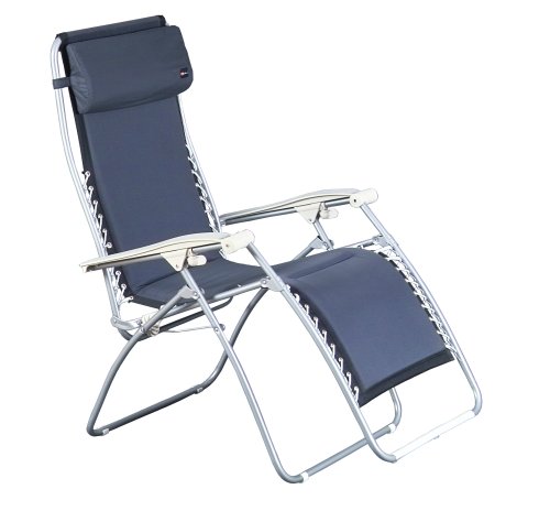 Faulkner Standard Recliner Navy Padded with Padded Arms