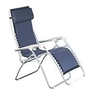 Faulkner Standard Recliner Navy Padded with Padded Arms