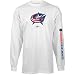 Reebok Columbus Blue Jackets White Left Wing Long Sleeve T-shirt