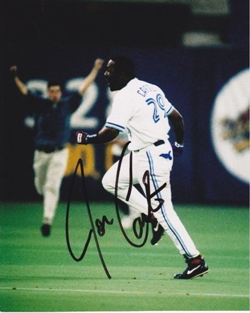 Joe Carter Autographed/Hand Signed Toronto Blue Jays 8x10 Photo