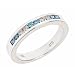 14k White Gold Channel Set Diamond Wedding Anniversary Band Ring (0.32 Cttw, I-SI Clarity)