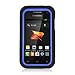 Aimo Wireless SAMM830PCMX202S Guerilla Armor Hybrid Case with Kickstand for Samsung Galaxy Rush M830 - Retail Packaging - Black/Blue
