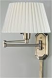 Traditional Pin-up Wall Lamp 19ext Fltd/antq Brass