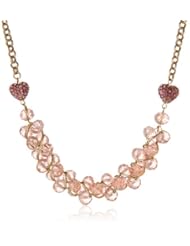 Betsey Johnson "Iconic Pinkalicious" Faceted Cherry Bead Necklace, 19"