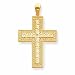14k Greek Filigree Cross Pendant