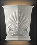 Justice Design Group 1425W-BIS Unfinished Bisque Ambiance Renaissance 2 Light Outdoor Wall Sconce from the Ambiance Collection