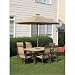 GamaSonic 63001-4637 9' Solar Umbrella with Sunbrella Fabric Fabric Color: Forest