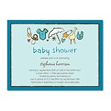 Baby Shower Invitations – Special Gear: Lightest Turquoise By Robyn Miller