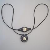POWER BALANCE(パワーバランス) シリコン・ペンダント ブラック/ホワイト 並行輸入品