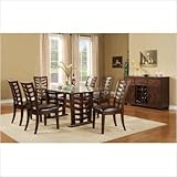 7 Piece Dining Table Set in Merlot