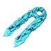 Premium Stallion Horses Animal Print Scarf, Frayed End Blue w/Stars, Blue