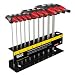 Klein Tools JTH610E SAE Journeyman T-Handle Set with Stand, 10-Piece