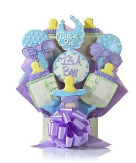 Baby Boy Gift Cookie Bouquet by Abernook