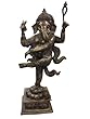 Ganesha Dancing Statue Hindu God Ganpati Brass Sculpture 6 Ft Huge Garden Sculpture Ganesha Dancing Statue Hindu God Ganpati Brass Sculpture 6 Ft Huge Garden Sculpture