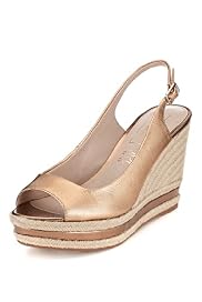 Autograph Leather Espadrille Wedge Shoes with Insolia®