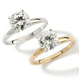 1.5ct Moissanite Round 4-Prong Solitaire 14K Ring