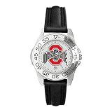 Ohio State Buckeyes Suntime Ladies Sports Watch w/ Leather Band - NCAA College Athletics