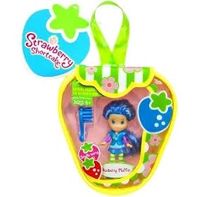 Strawberry Shortcake Hasbro Mini Doll in Purse Blueberry Muffin