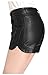 Lotsyle Women's Faux Leather Shorts PU Pants